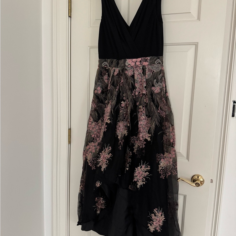 R&M Richard’s High-Low Embroidered Dress